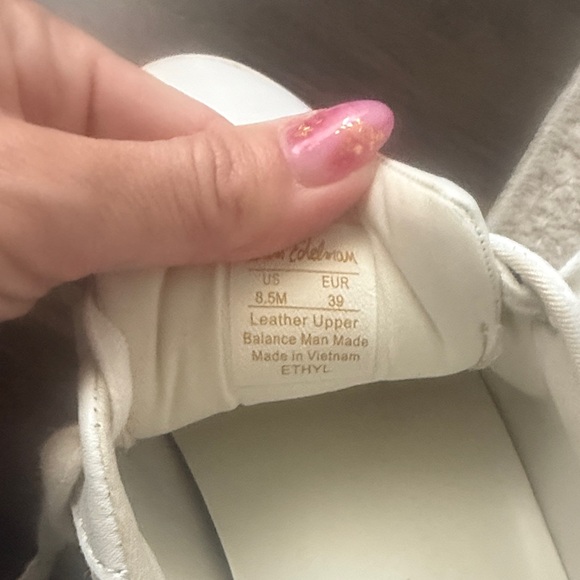 Sam Edelman, white leather sneakers - Picture 7 of 10